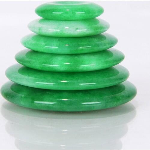 Natural Stone Round Natural Green Jad Pendant for Necklace Pink Quartz Onyx Silver-color Water Drop Pendants Female Jewelry Gif