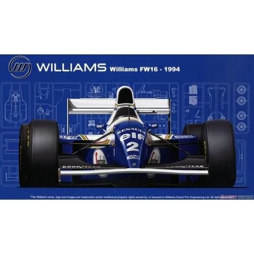 Fujimi plastic assembly car model 1/20 scale F1 race car Williams FW16 Renault 1994 adult collection DIY assembly kit 09212