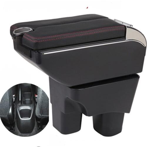 For Chevrolet Onix Armrest Box Double doors open 7USB interface Centre Console Storage Box Arm Rest Car accessories armrests