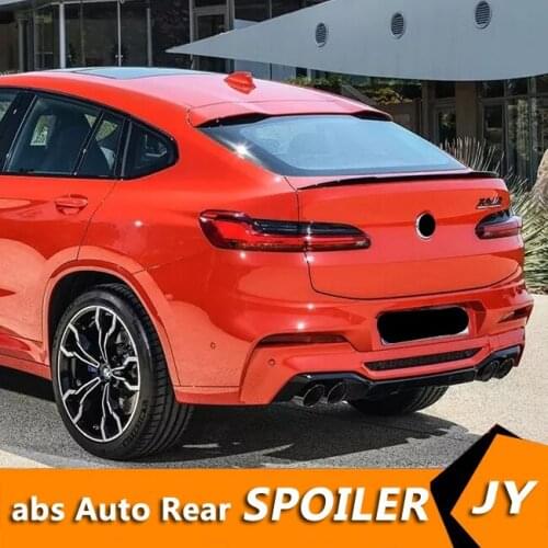 For BMW G02 X4 Spoiler 2019-2020 lip spoiler ABS Material Car Rear Wing Primer Color Rear Spoiler For BMW X4 G02 Spoiler
