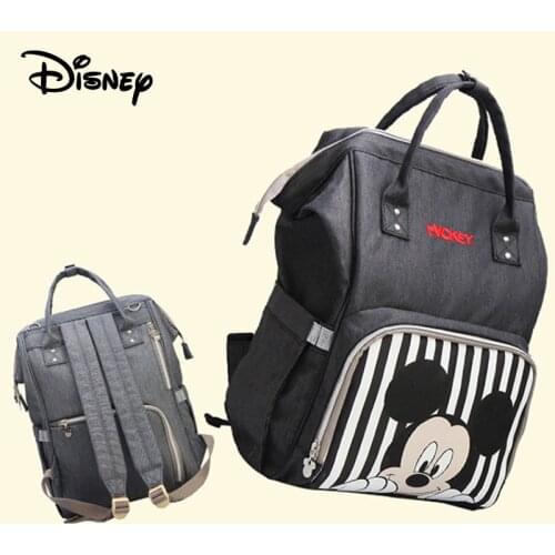 Disney Multiple Styles Baby Diaper Bag With Usb Interface Port Mummy Maternity Backpack Nappy Bag High Capacity New