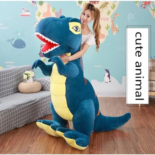 1pc Cute Dinosaur Plush Toys Kawaii Fluffy Tyrannosaurus Rex Birthday Gifts For Children Stuffed Animal Dino Kids Doll For Boys