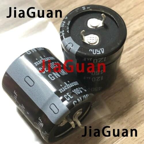 10pcs Genuine NICHICON GN 450V120UF 25X30mm electrolytic capacitor 120uF/450v CE 105 degrees gn 450V 120UF