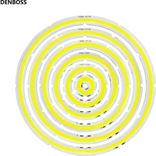 12V DC annular cob led light source 2W 6W 8W 12W ring shape angel eye 20mm 30mm 60mm 120mm Warm cold white cob chip for DIY lamp