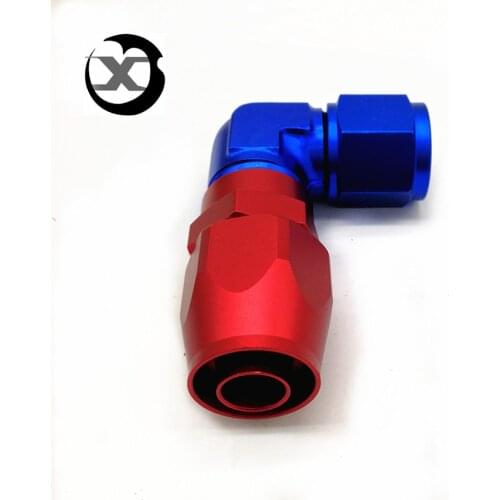 AN4 aluminio de 45 grados de aceite reforzado línea de combustible adaptador de aceite enfriador de aceite reutilizabl