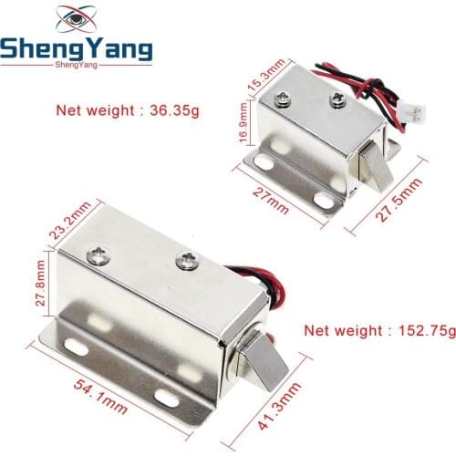 DC12V 0.35A 0.6A small electromagnetic lock storage cabinets electronic lock mini electric bolt lock drawer file cabinet lock