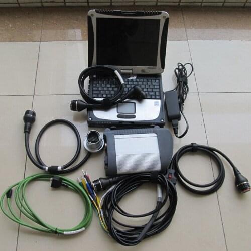 Quality MB Star C4 SD Connect with Software 2020.12V HDD/SSD Laptop CF19 work for star diagnosis C4 Diagnostic Tool fully kit