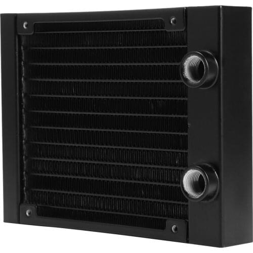 G1 / 4 Thread PC Cooler Water Cooling 12 Tubes Aluminum Radiator CPU Heatsink Exchanger 120mm/240mm/360mm for Computer