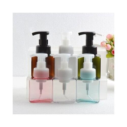 Square Plastic Foaming Pump Bottles,Lash Cleanser Pump Bottle,Lash Shampoo Bottles,Foam Dispenser Empty Refillable Travel Bottle