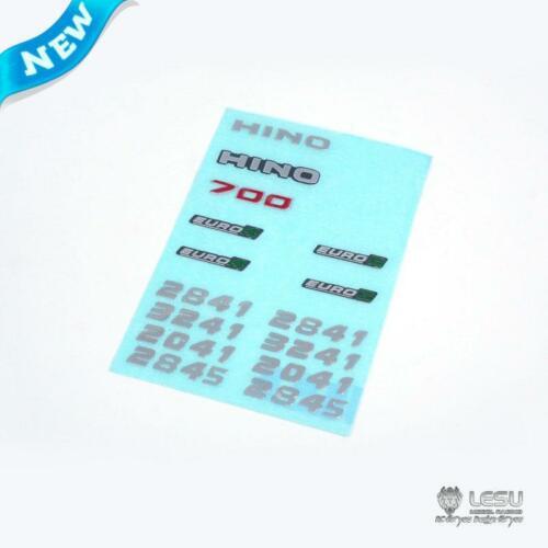 LESU 1/14 DIY TMY HN700 Metal Decals Sticker Tractor Dumper Car Truck Model TH08077-SMT3