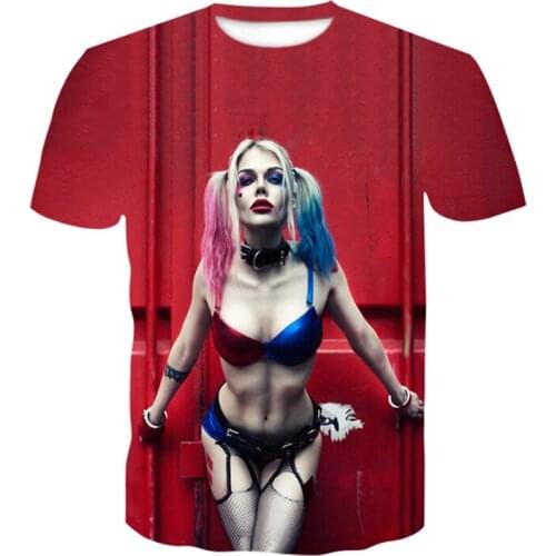 Summer Clown Fashion Joker 3D Printed T Shirt Men Joker Face Casual Male Tshirt Clown Short Sleeve Funny T-Shirts Tops XXS-6XL