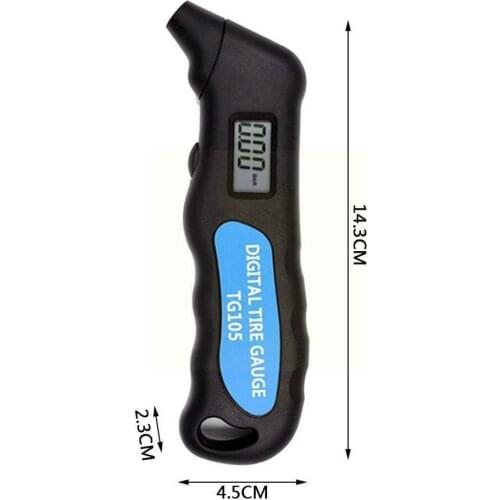 Car Tire Tyre Air Pressure Gauge TG105 Digital Meter Manometer Tester Bike Truck Barometers Display LCD For Car Motorcycle N0T8