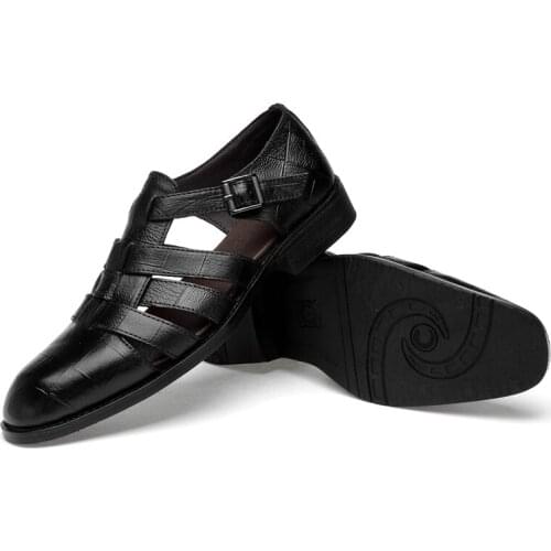 Sandalle sandalsslippers 2019 heren sandalia de da summer sandalias cuir cuire rubber sport work male sandale transpirables men