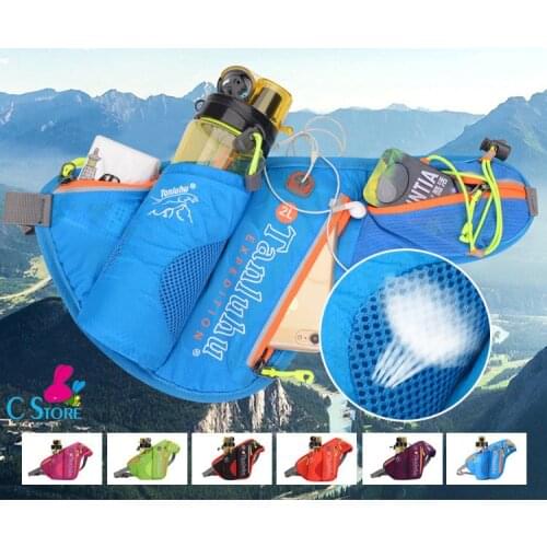 Nylon Breathable Running Marathon Bag Sports Waist Pack Outdoor Climbing Kettle Bag Gym Chest Pack For Men Women