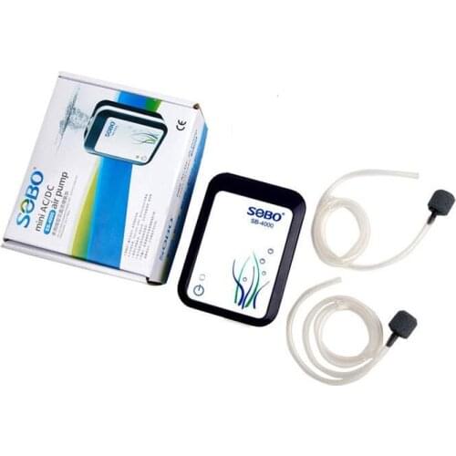 Rechargeable Aquarium Air Pump AC/DC Dual Use Portable for Outdoor fishing, USB or Plug Chargeable Battery Oxygen Air Compressor