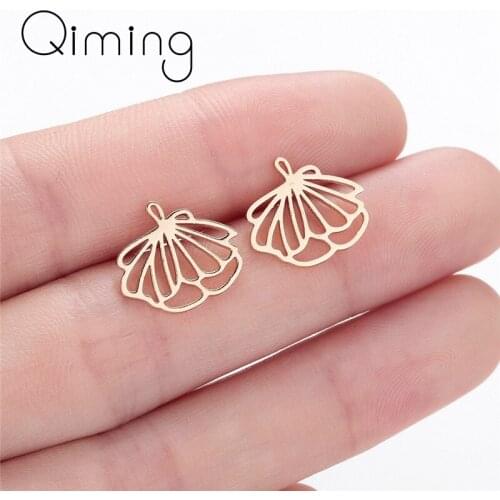 Hollow Simple Leave Branch Earrings Women Silver Ethnic Stainless Steel Jewelry Accessories Plant Studs Female Ladies Earrings