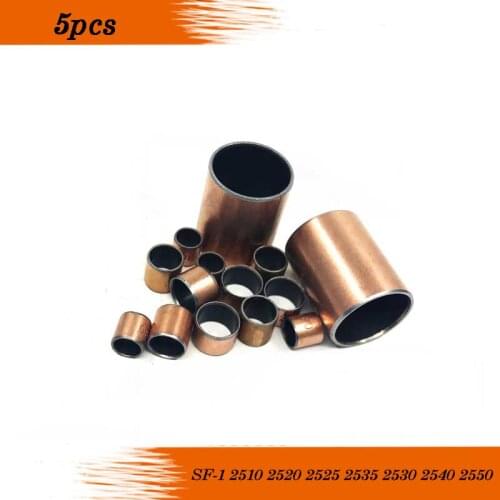 5Pcs SF1 SF-1 2520 2550 2540 2535 2530 2525 2520 2515 2512 2510 Self Lubricating Composite Bearing Bushing Sleeve 28mm sliding