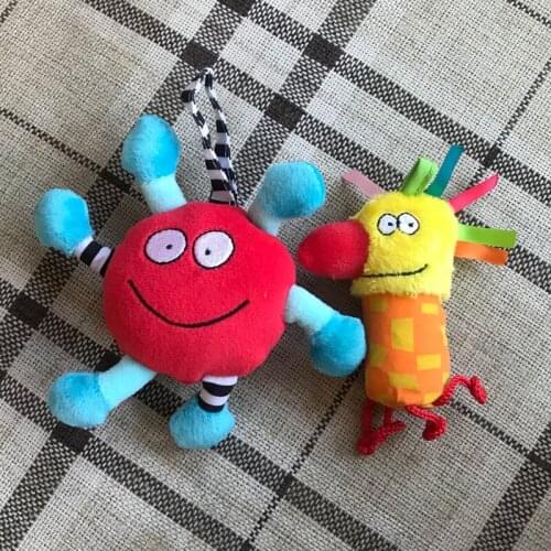 Cute animal Plush Rattle Toy Bag ornaments Child Doll Christmas gift