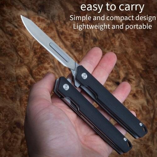 G10 folding knife high hardness EDC outdoor camping survival tool knife