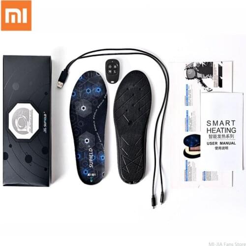 SUPIELD Aerogel Wireless Remote Control Electric Heating Insoles Winter Warm Heated Insoles Washable Men Women Sport Shoes Pads