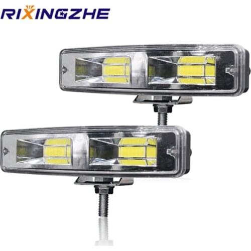 RXZ 6 inch 48W work led Bar COB CHIP Offroad LED Work Car Light Truck Off-road Tractor SUV 4x4 Car Led Headlights Fog Lighting S