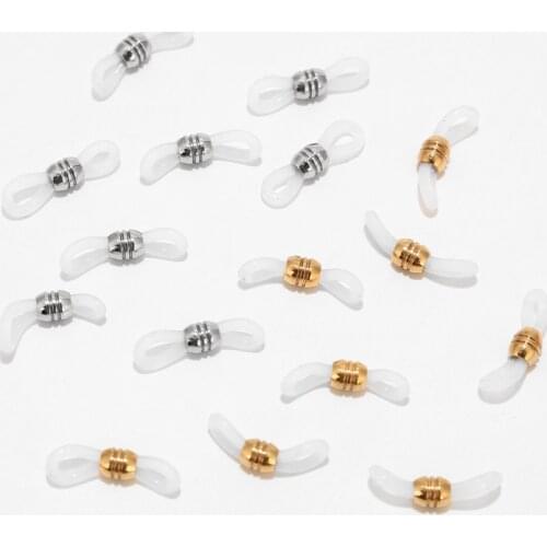 30pcs Ear Hook Rubber Adjustable Eyeglasses Chain Glasses Retainer Ends Rope Sunglasses Cord Holder Strap Loop Connectors