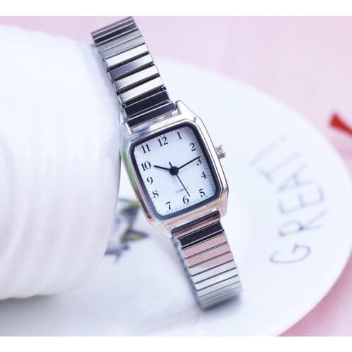 2018 new old women ladies high quality watches flexible elastic strap fashion simple stainless steel electronic wristwatches