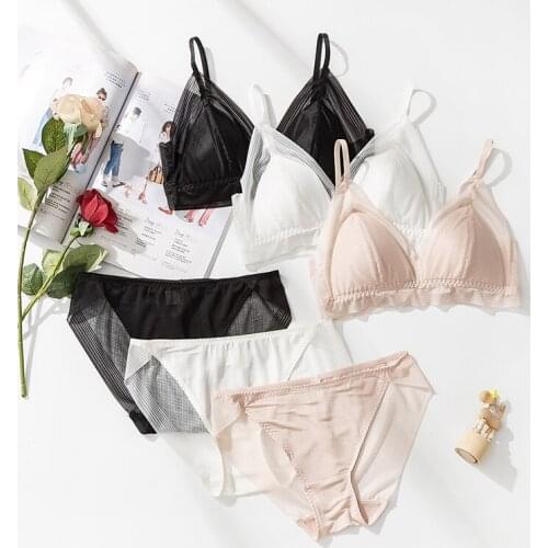 Womens 100% Real Silk Lining with outside lace fabric everyday Comfortable Wireless Bra