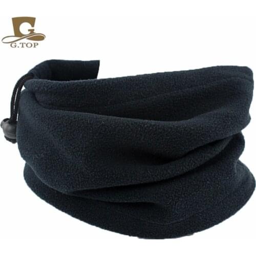 12pcs/lot Hot Sale Unisex Polar Fleece Neck Warmer Thermal Snood Scarf Hat Wear size about 26x30cm free Shipping G-275