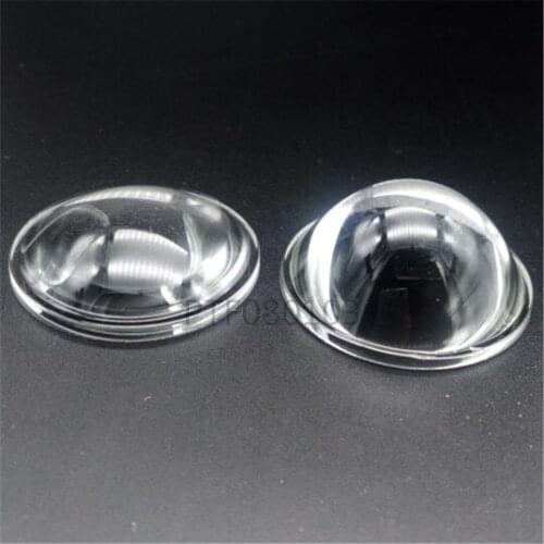 5pcs 44mm LED lens collimator wide angle reflection, 10W, 20W, 30W 50W 100W LED optical glass lens