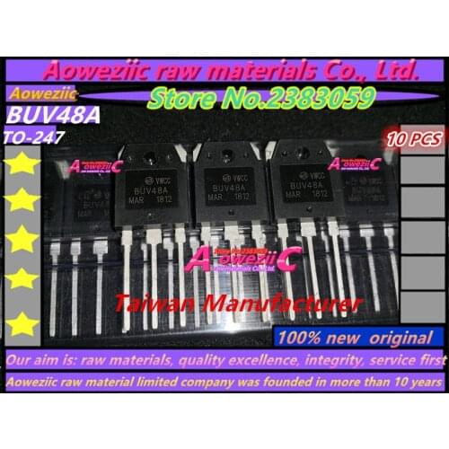 Aoweziic 2018+ 100% High Quality Taiwan Manufacturer BUV48A TO-247 Power Switch Transistor 15A 450V