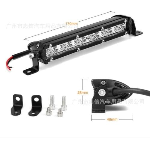 Car 18W single row LED headlight work light cross-country roof modified spot light medium net light