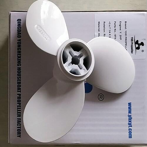 Free shipping Original Hangkai Outboard Motor Propeller Aluminum Alloy Boat Accessories 71/4x5-A
