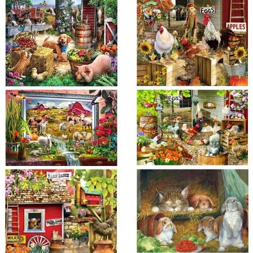 DPF 5D Round/square full Diamond Painting Cross Stitch animal Crafts Diamond Embroidery Mosaic Needlework kits Home Decor