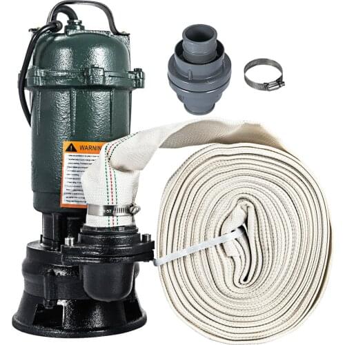 Electric Submersible Pump Household Wastewater Pump Home Garden High Pressure Submersible Pump for Well Pond Swimming Pool(20m)