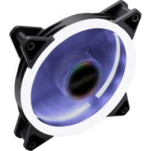 Computer RGB Fan 120mm Ultra Silent LED Cooling Fan 12VDC 3Pin/4Pin PC Computer Case Cooling Fan Cooler