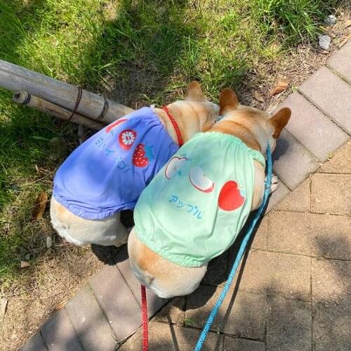 Summer Pet Clothing Poodle Schnauzer Pug Dog Clothes French Bulldog Vest Shirt Welsh Corgi Shiba Inu Costume Apparel Garment