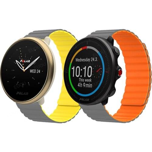 Magnetic Strap For Polar Vantage M2 M/ IGNITE 2 Watch Band Silicone Strap For Polar Grit X/Unite Replacement Wristband Bracelet