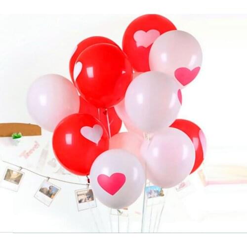 20pcs/lot 12 inch Love Heart Pearl Latex Balloon Float Air Balls Inflatable Wedding Christmas Birthday Party Decoration Toys
