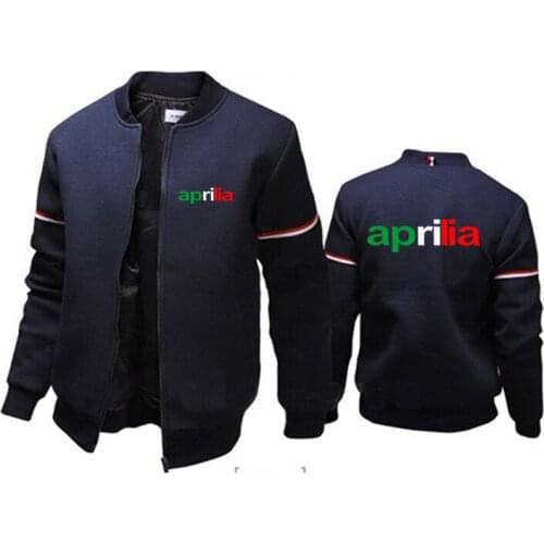 2021 New Motorcycle Aprilia Printed Popular Mens Spring Autumn Solid Color Casual Outdoor Clothes Sports Zipper Jackets Coats