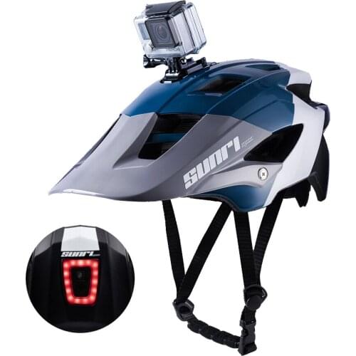 New Ultralight MTB Road Bike Downhill Helmet LED Lights Pro Camera Holder Cycling Helmet Outdoor Sport Bicycle Helmet For Man