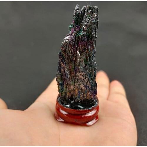 Stunning Beautiful Colorful Color Rough Carborundum Silicon Carbide Mineral Specimen Reiki Healing Decorations for Home Figurine