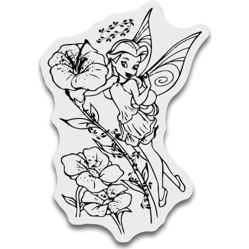 9*6 Fairy Stamen Clear Stamps Transparent Silicone Stamp/Seal DIY Scrapbooking/Photo Album Christmas Halloween Sheets