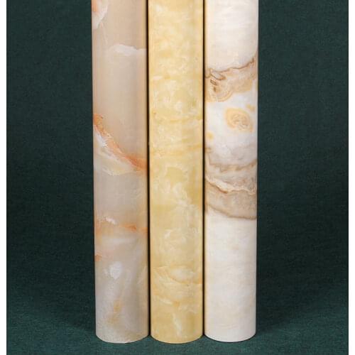 Pvc sticker kitchen vinyl 3D stone wallpaper pvc self adhesive furniture waterproof wallpaper pearlizing paint oil pvc wallpaper