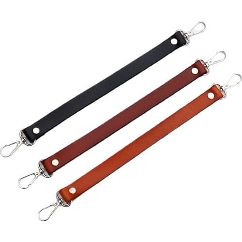 35/60cm PU Leather Handles For Bag Shoulder Strap Replacement Short Bag Belt Women Handbag Strap Purse Handle Bag Accessories