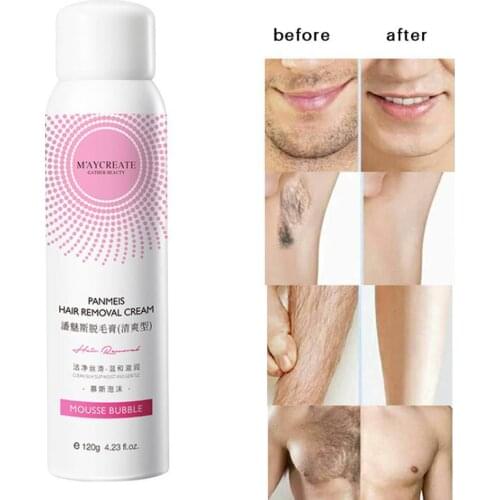 Natural Painless Hair Removal Spray Hair Remover Foam 120g Hot Body Depilation Arms New Underarms Spray Sale Legs Women For Q2Z3