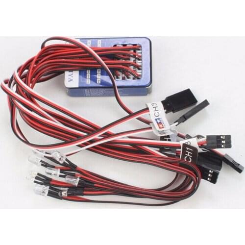 RC Car Light TAMIYA 12 LED Simulation Lights Smart System Flash Lighting For RC 1/10 Scale Models Tank Remote Control Cars