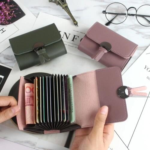 2020 Korean Unisex Business Card Holder Fashion Small Coin Wallet Bank Credit Card Case ID Holders Women cardholder porte carte