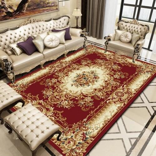 3D Printing Thermal Transfer European-style Palace Rug Living Room Bedroom Bedside Coffee Table Room Mat