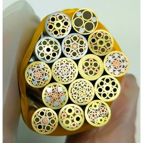 6x90mm Mosaic pin Rivets for knife handle screw brass Mosaics Rivets nail steel tube More design exquisite style